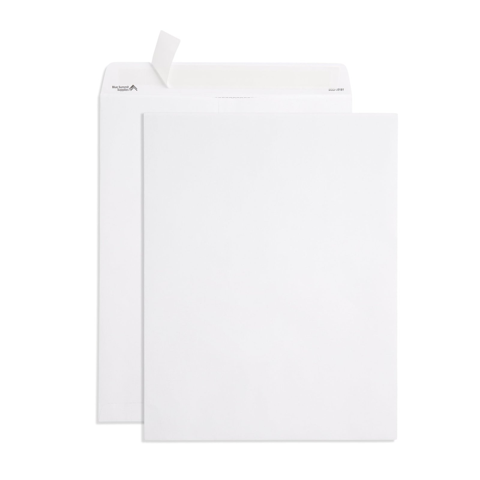 50 White Catalog Envelopes - 28lb - 12 x 15.5 inch - Security Tinted, Strong Self Seal