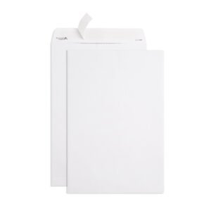 50 White Catalog Envelopes - 28lb - 10 x 15 inch - Security Tinted, Strong Self Seal