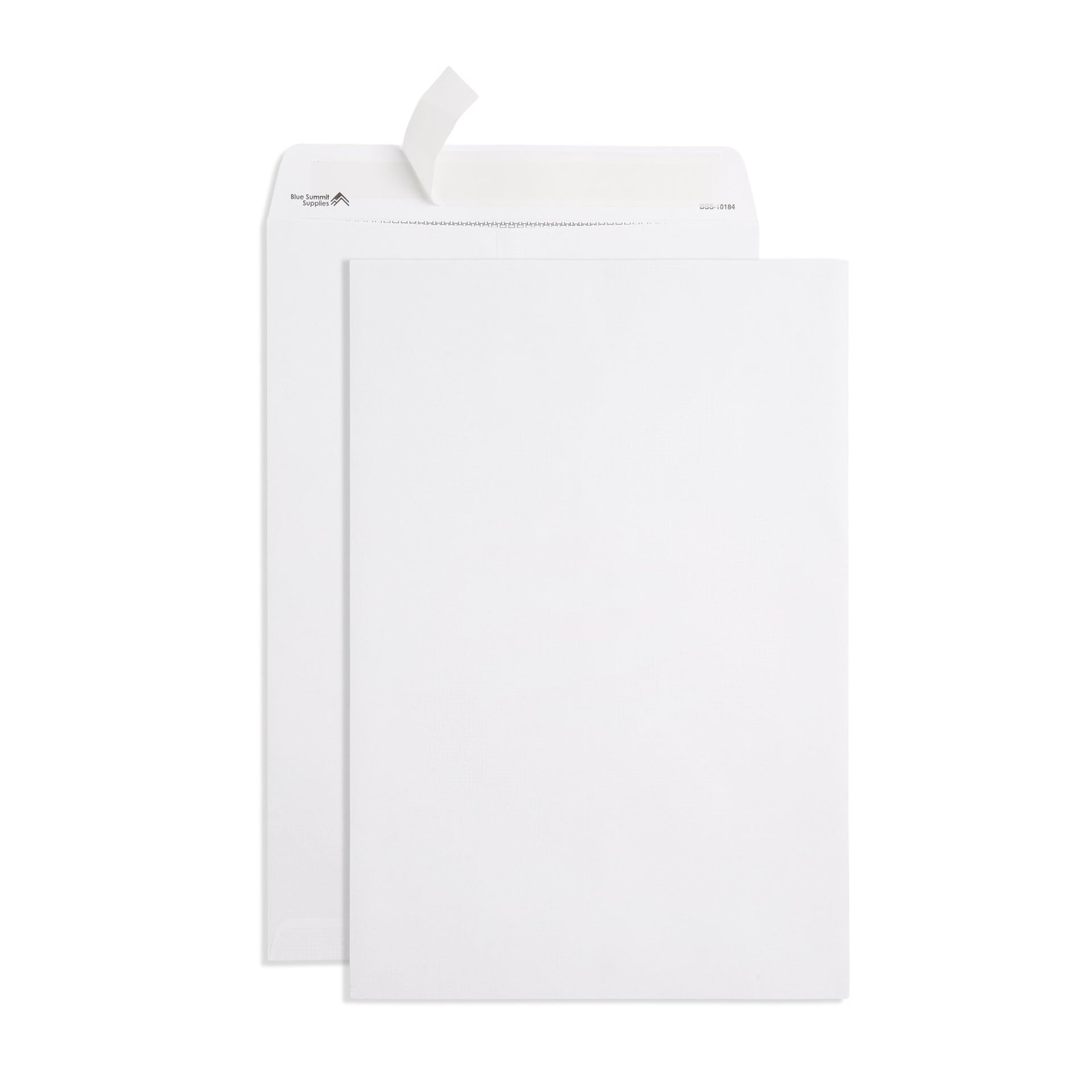 50 White Catalog Envelopes - 28lb - 10 x 15 inch - Security Tinted, Strong Self Seal