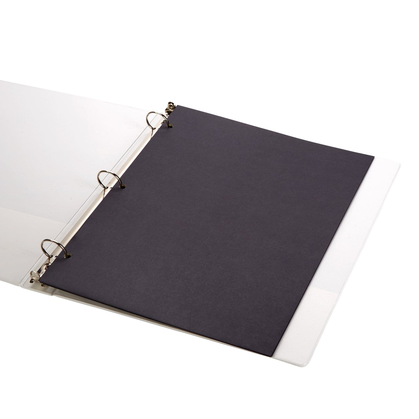 2 Pocket Folder, 1 Side Printed, 3-Hole Punched, Black, 50 Pack - Image 4