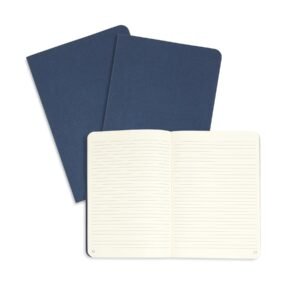 Navy Linen Executive Journals, Lined Paper, 32-Sheet, 3 Pack