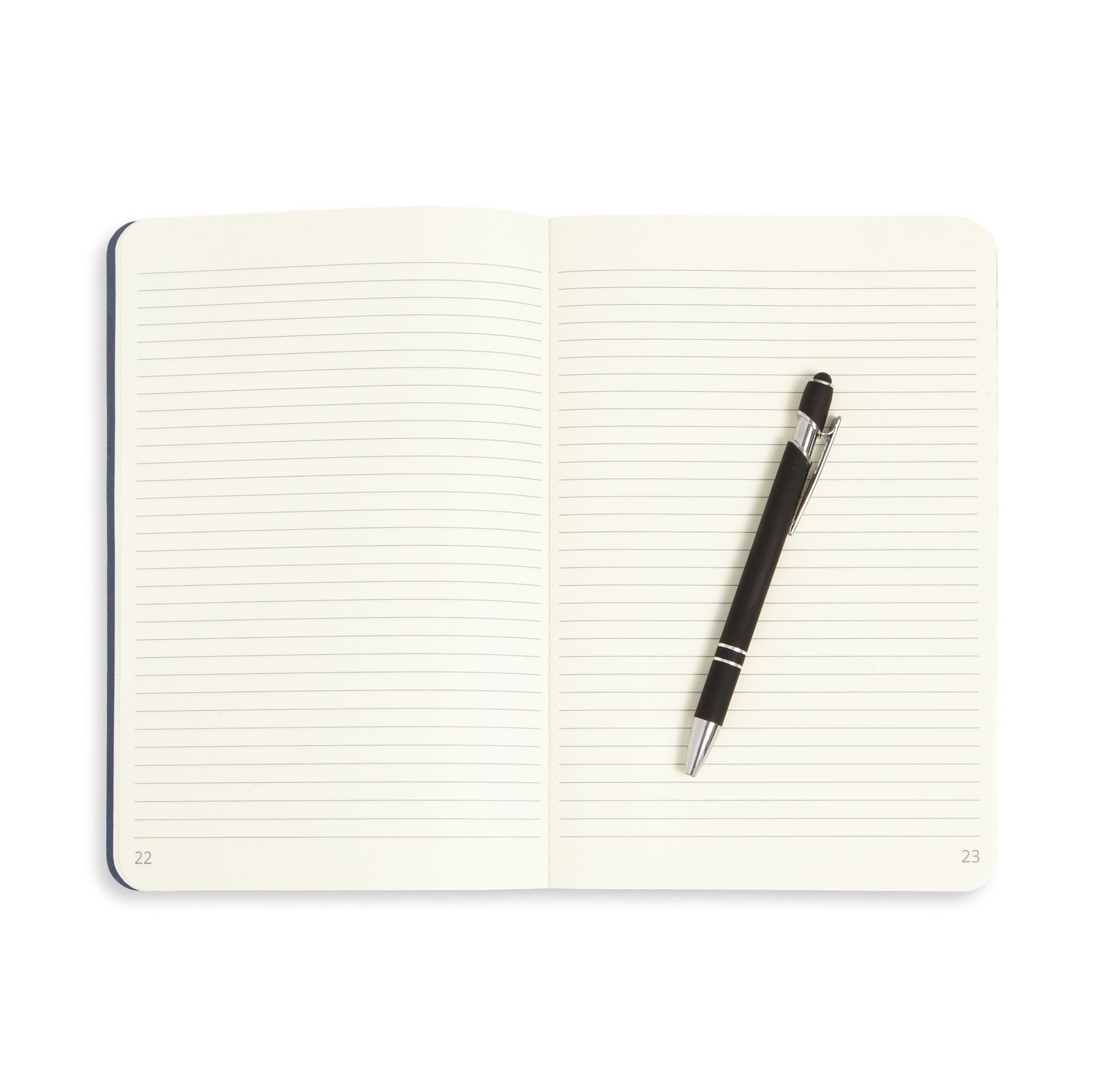 Navy Linen Executive Journals, Lined Paper, 32-Sheet, 3 Pack - Image 6