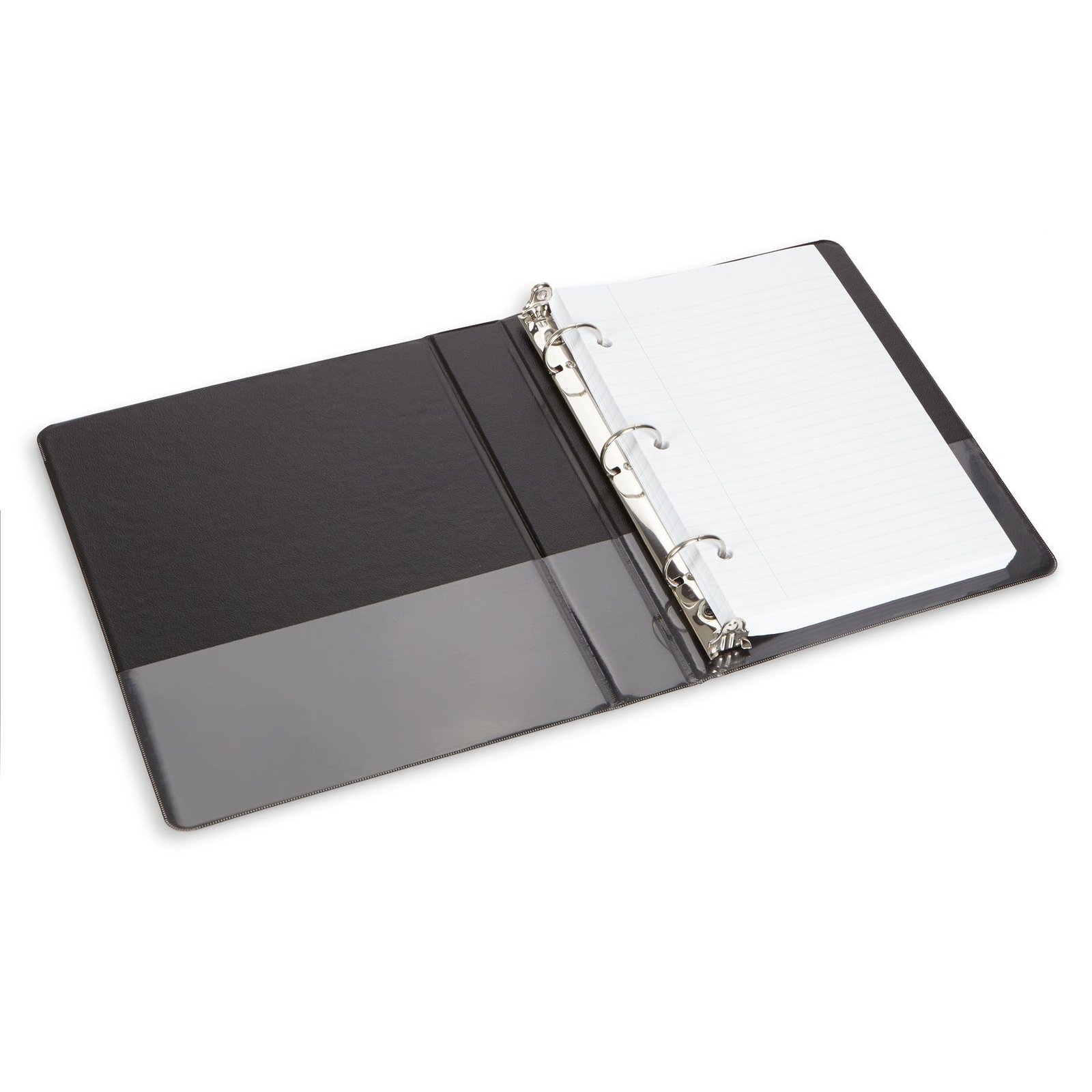 1" Mini Binder, O-Ring, Black, 6 Pack - Image 5