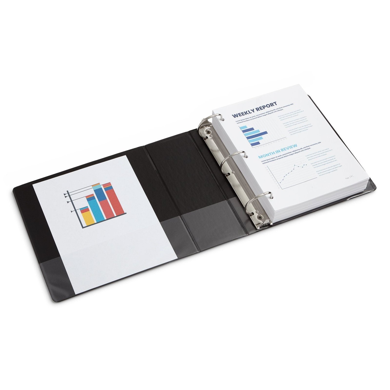 4" Binder, D-Ring, Black, 2 Pack - Image 6