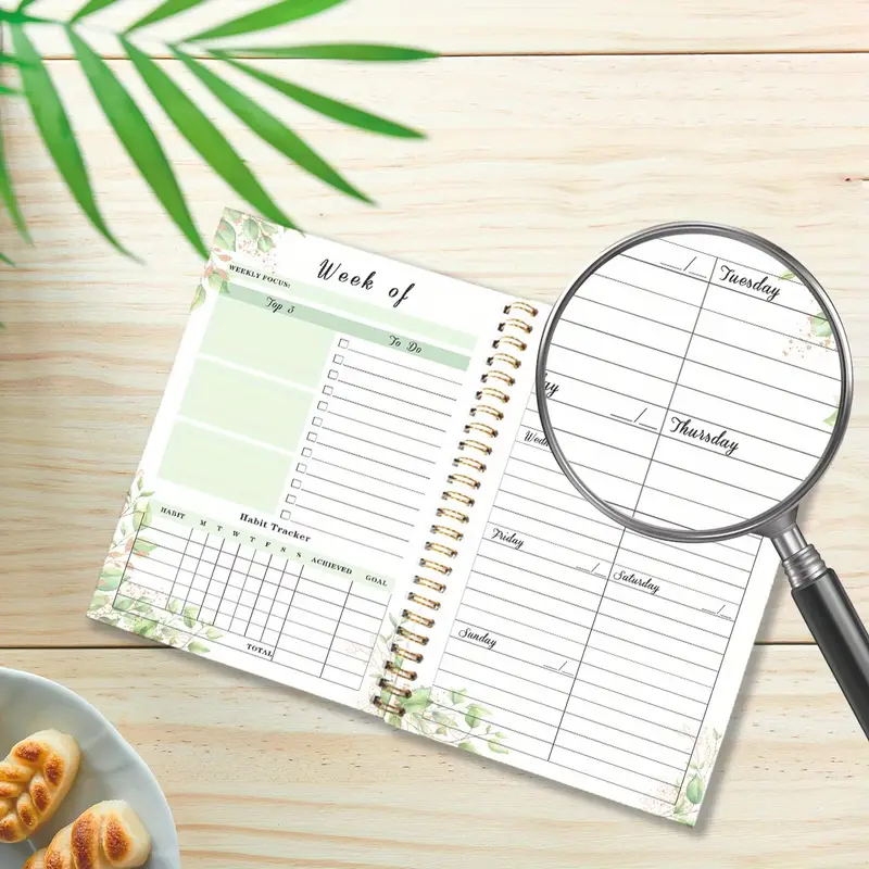 1pc Moe Xiao Qiyun Spiral Weekly Planner Notebook - Image 2