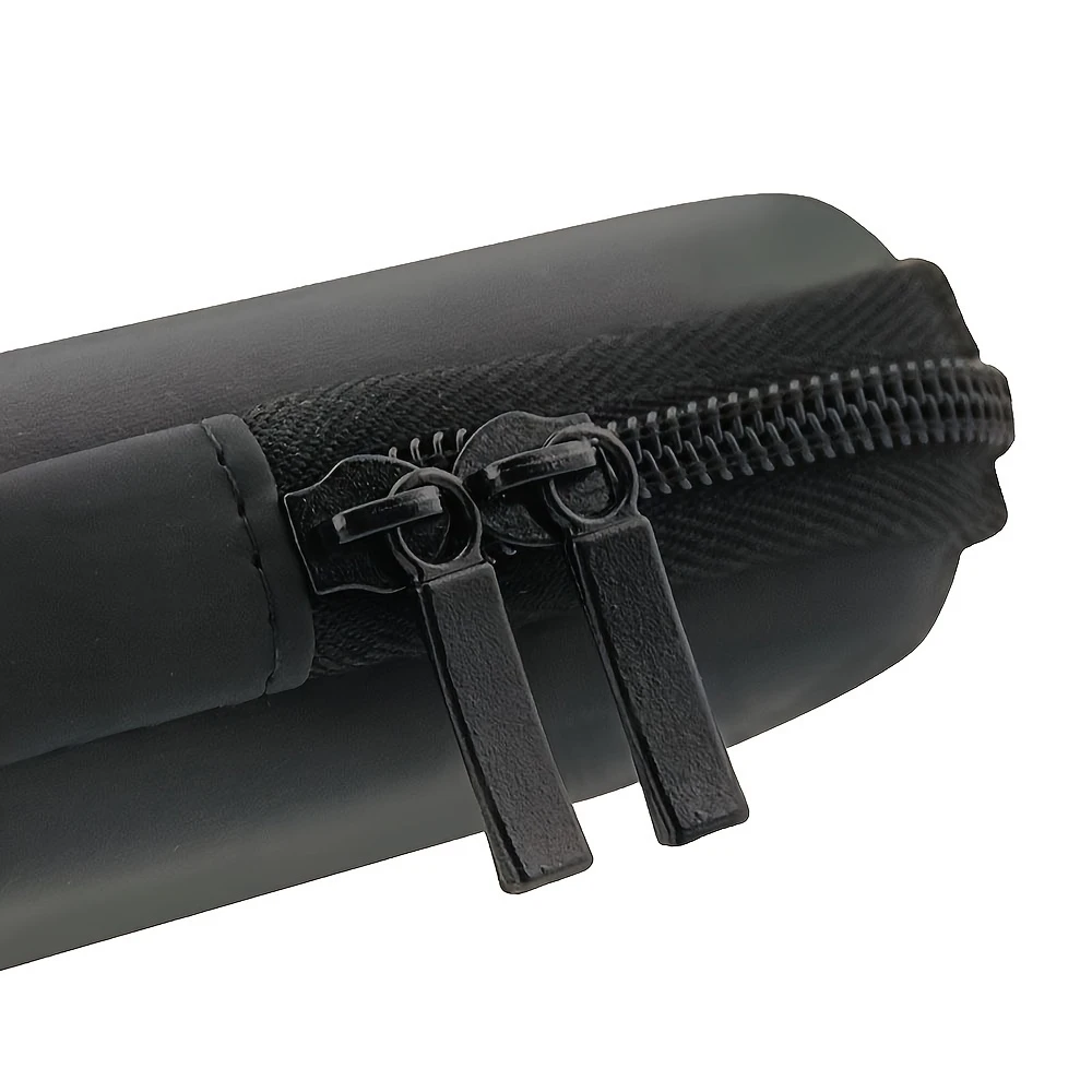 1pc Black Pencil Holder Pen Case EVA Hard Shell Stylus Earphone Pouch Stationery Cover Box Makeup Storage Bag Office Use - Image 3
