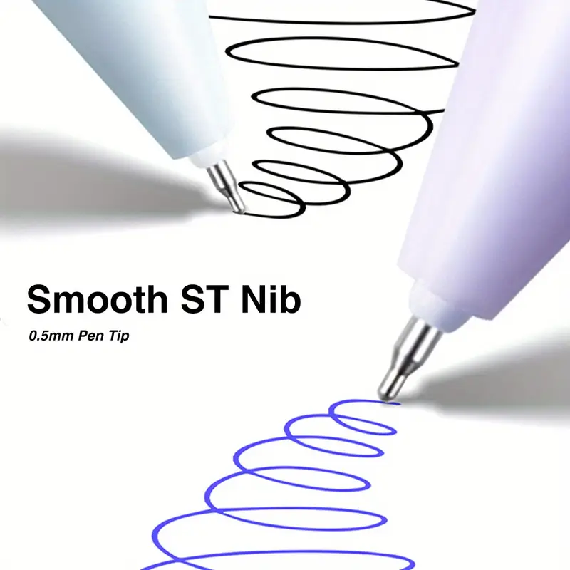 4pcs Fine Retractable Erasable Gel Pens - Image 2