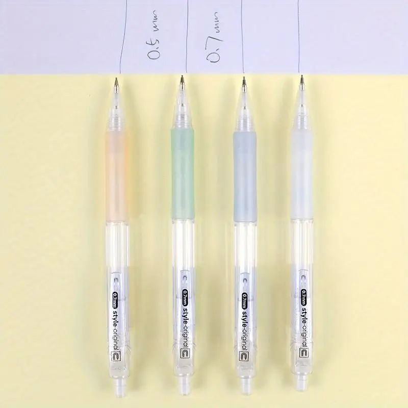 4pcs 0.5mm Mechanical Pencils with Erasers - Image 3