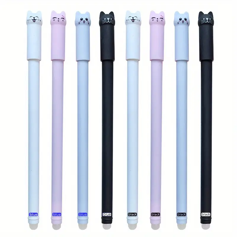 24 Pack Cat Themed Erasable Gel Pens - Image 4