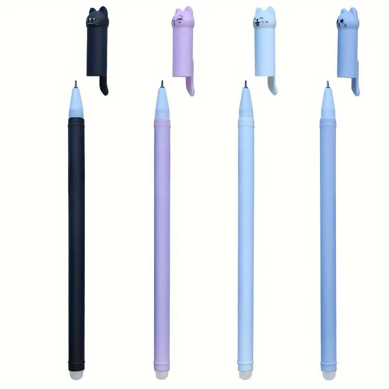24 Pack Cat Themed Erasable Gel Pens - Image 3