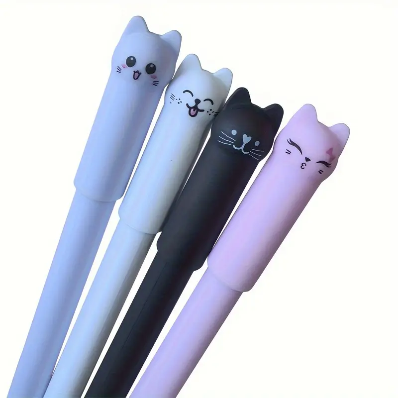 24 Pack Cat Themed Erasable Gel Pens - Image 2