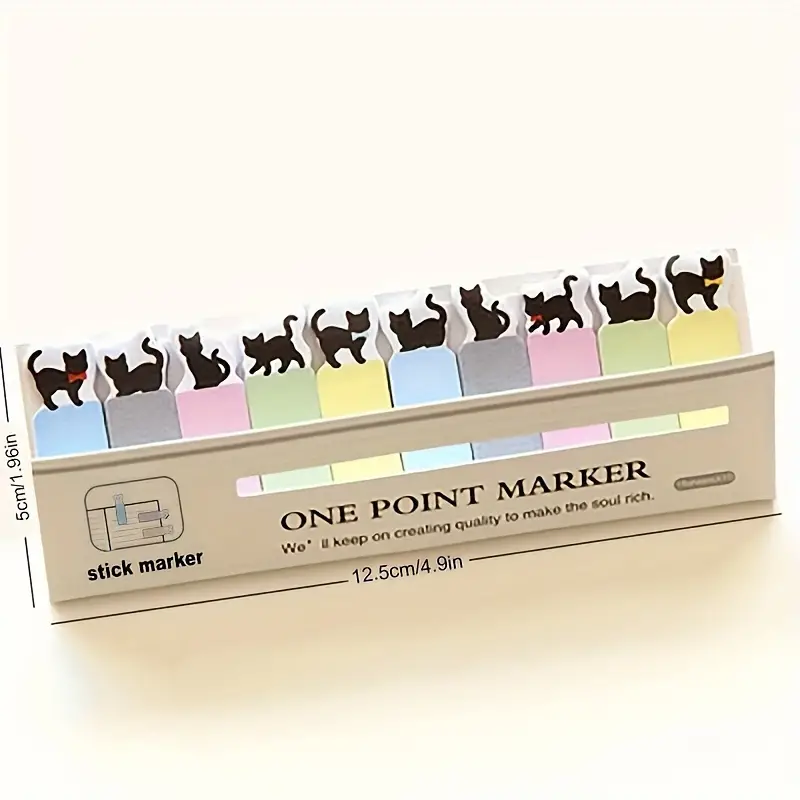 150 Sheets/Pack, Random Cute Cat-Themed Sticky Notes Set - Image 4
