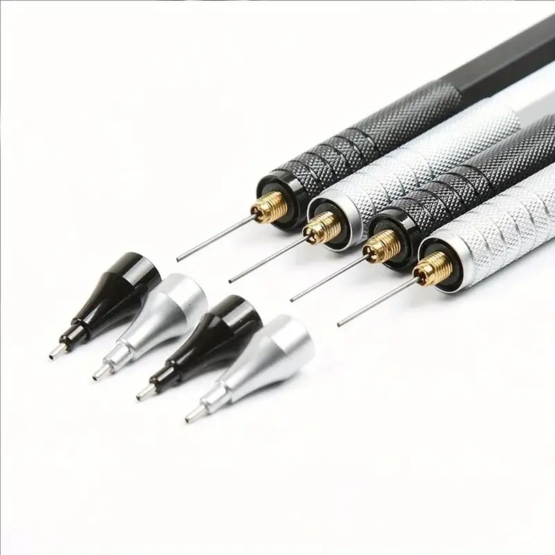 2 Pencils/set Low Center of Gravity Metal Mechanical Pencil Set - Image 3