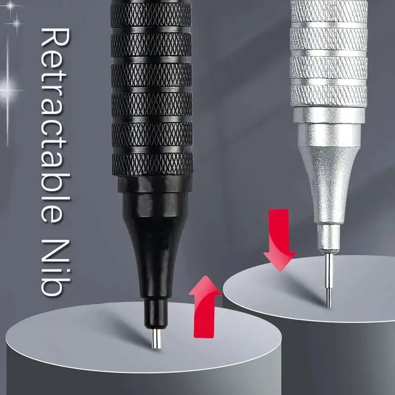 2 Pencils/set Low Center of Gravity Metal Mechanical Pencil Set - Image 2
