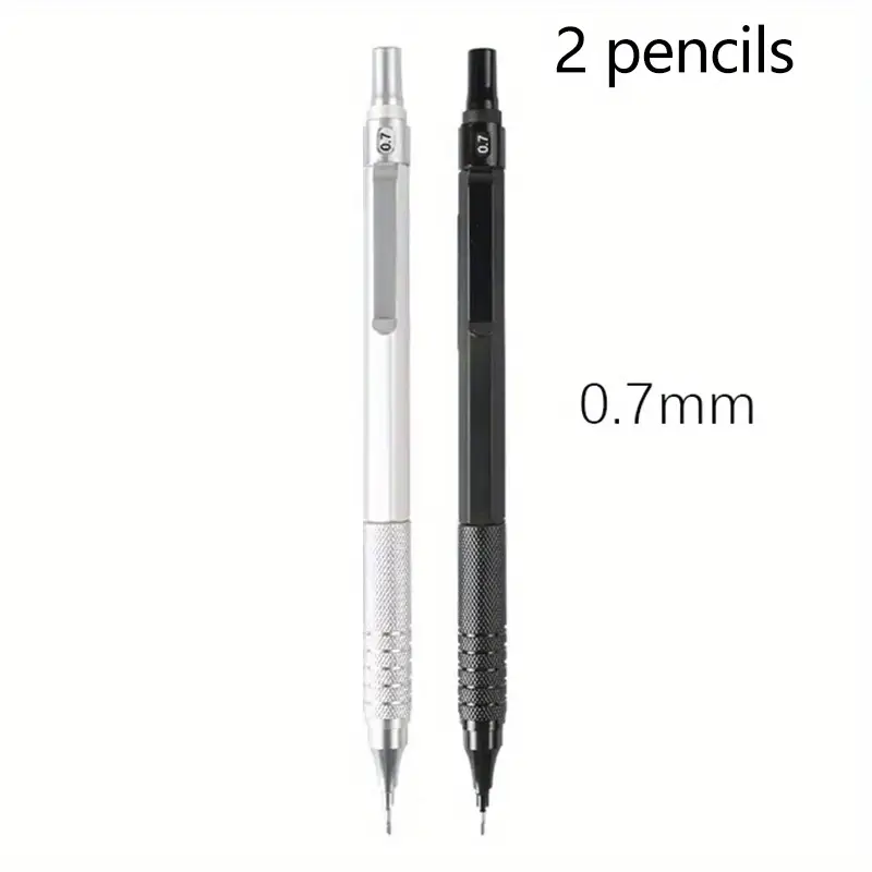 2 Pencils/set Low Center of Gravity Metal Mechanical Pencil Set - Image 6