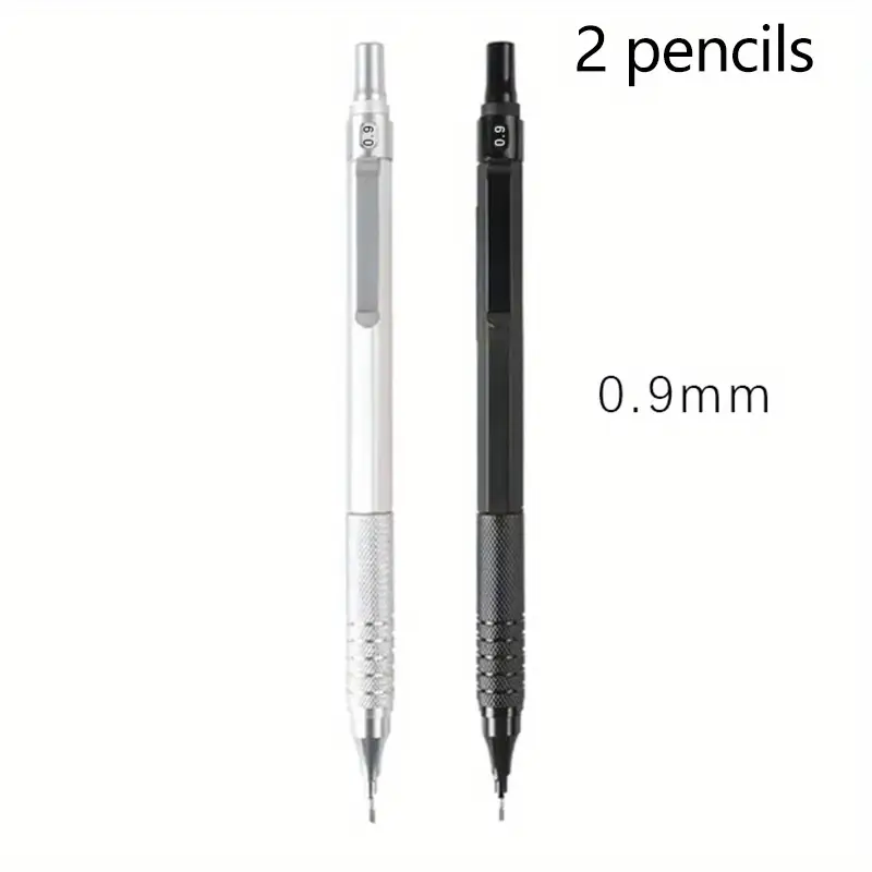 2 Pencils/set Low Center of Gravity Metal Mechanical Pencil Set - Image 7