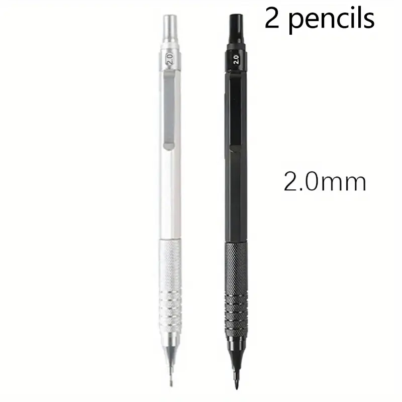 2 Pencils/set Low Center of Gravity Metal Mechanical Pencil Set - Image 8