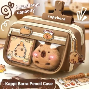 Seven piece set capybara pencil case