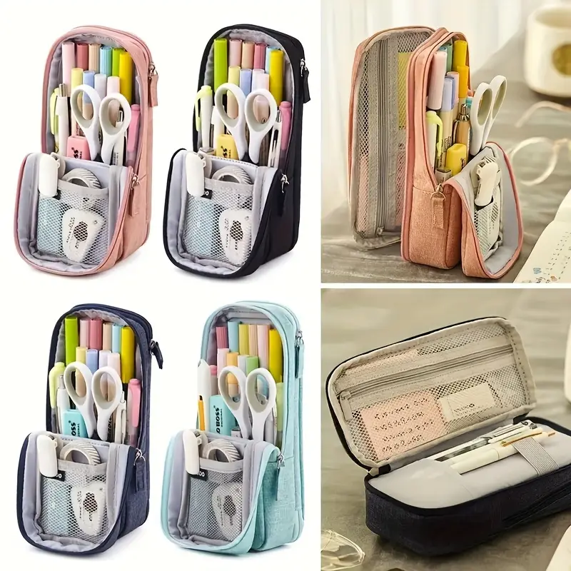 Random Large Capacity Oxford Cloth Pencil Case - Image 2