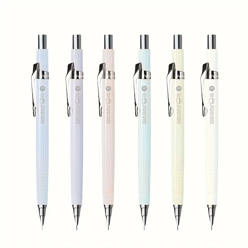 HB 0.5mm Macaron Color Mechanical Pencil Set with Extra Lead - Image 2