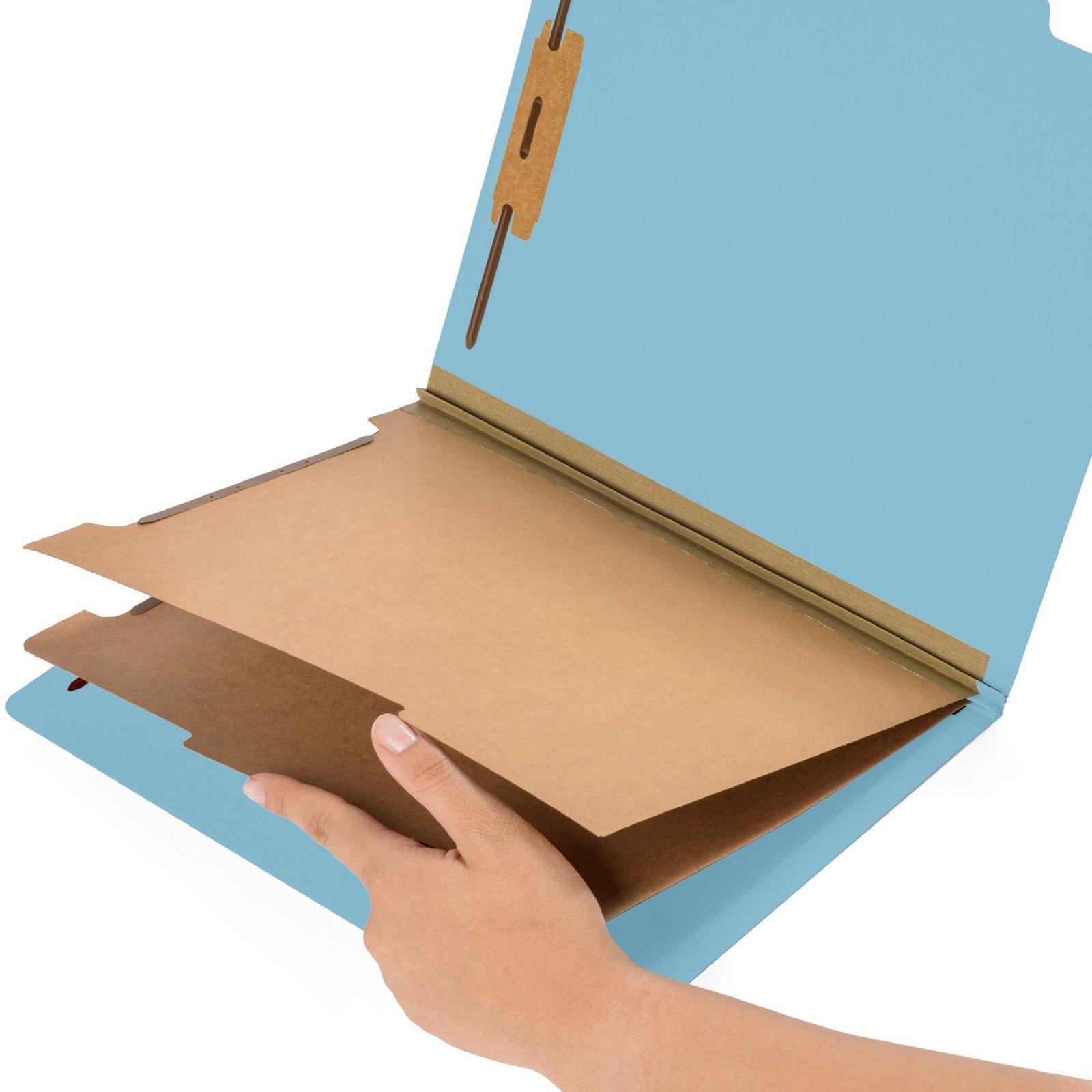 30 Letter Size Light Blue Classification Folders, 2 Dividers, 30-Pack, Discontinued - Image 4