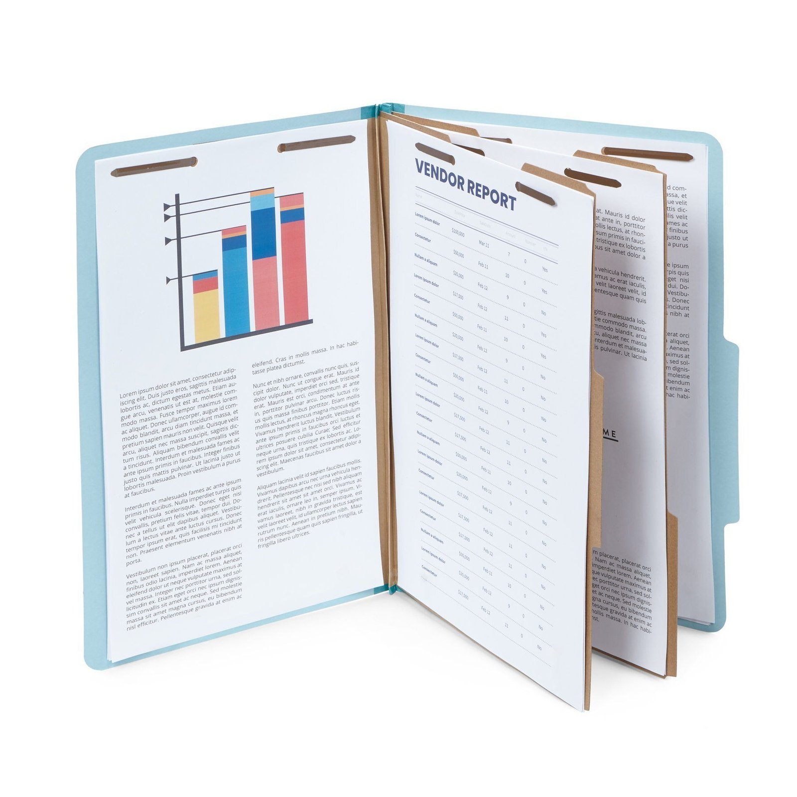 30 Legal Size Classification Folders, 2 Divider 2 Inch Expansions, 30-Pack - Image 3