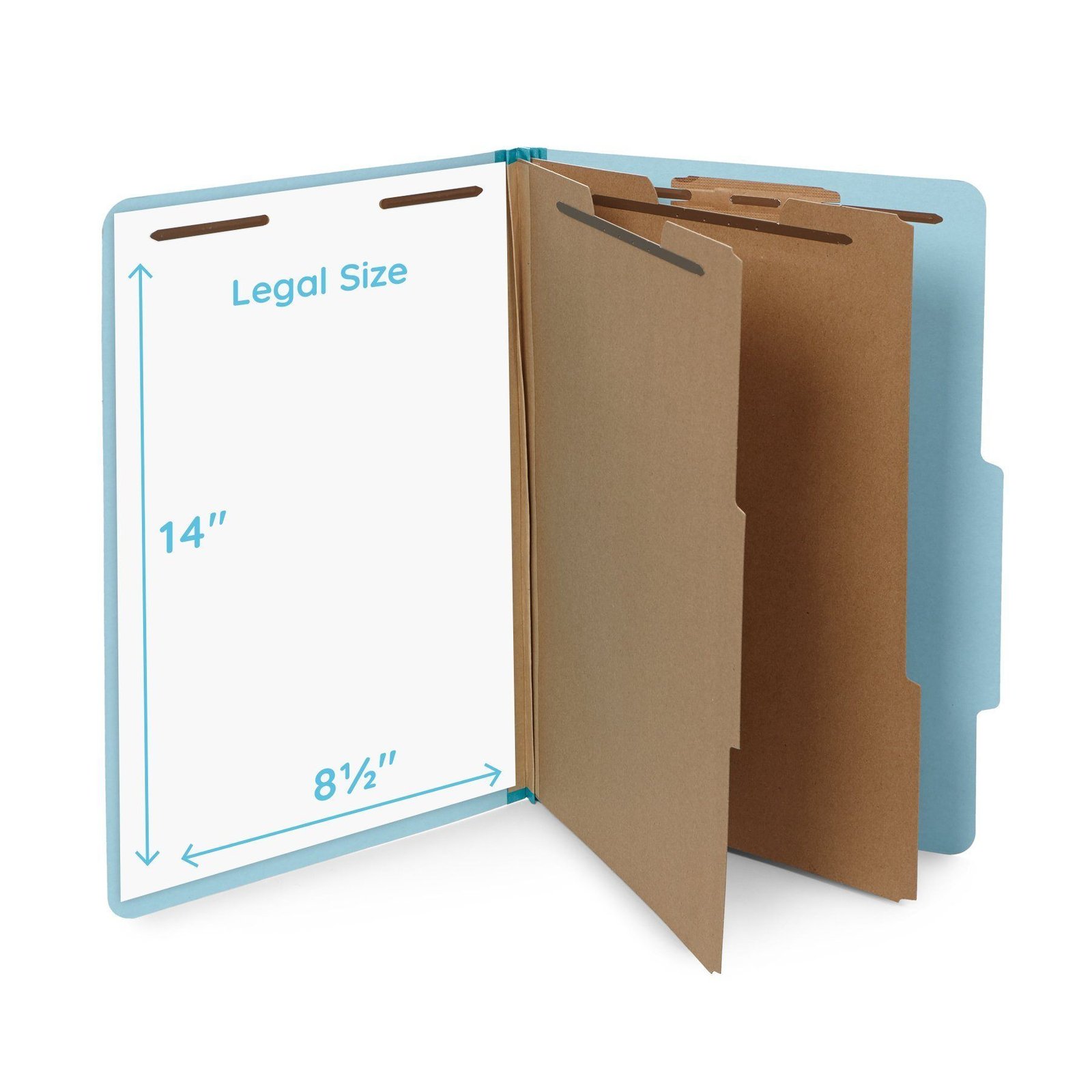 30 Legal Size Classification Folders, 2 Divider 2 Inch Expansions, 30-Pack - Image 2