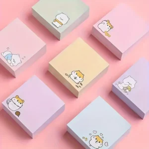 80pcs/set Cute Cartoon Animal Sticky Notes