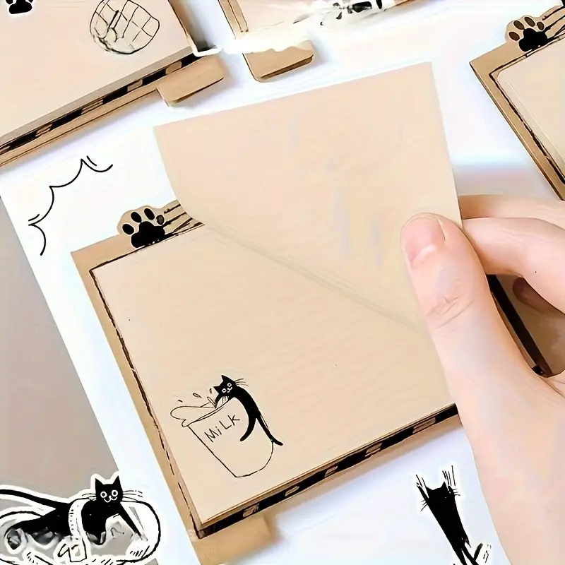 Chic Cat Themed Sticky Notes - Image 3
