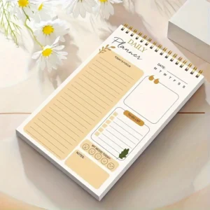 Spiral Daily Planner with Hourly Schedule