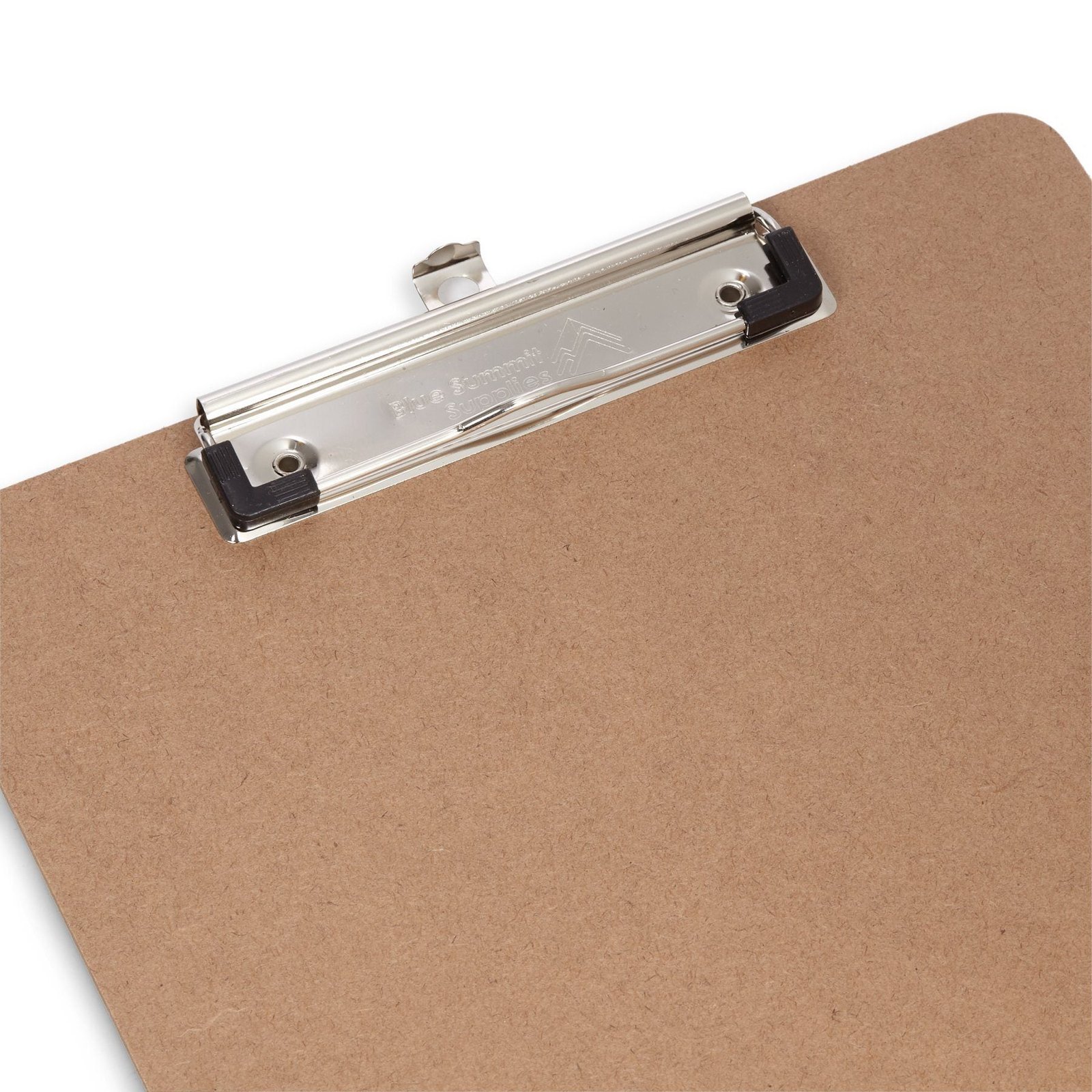 Hardboard Clipboards, Letter Size, Low Profile Clip, Natural/Brown, 12 Pack - Image 3