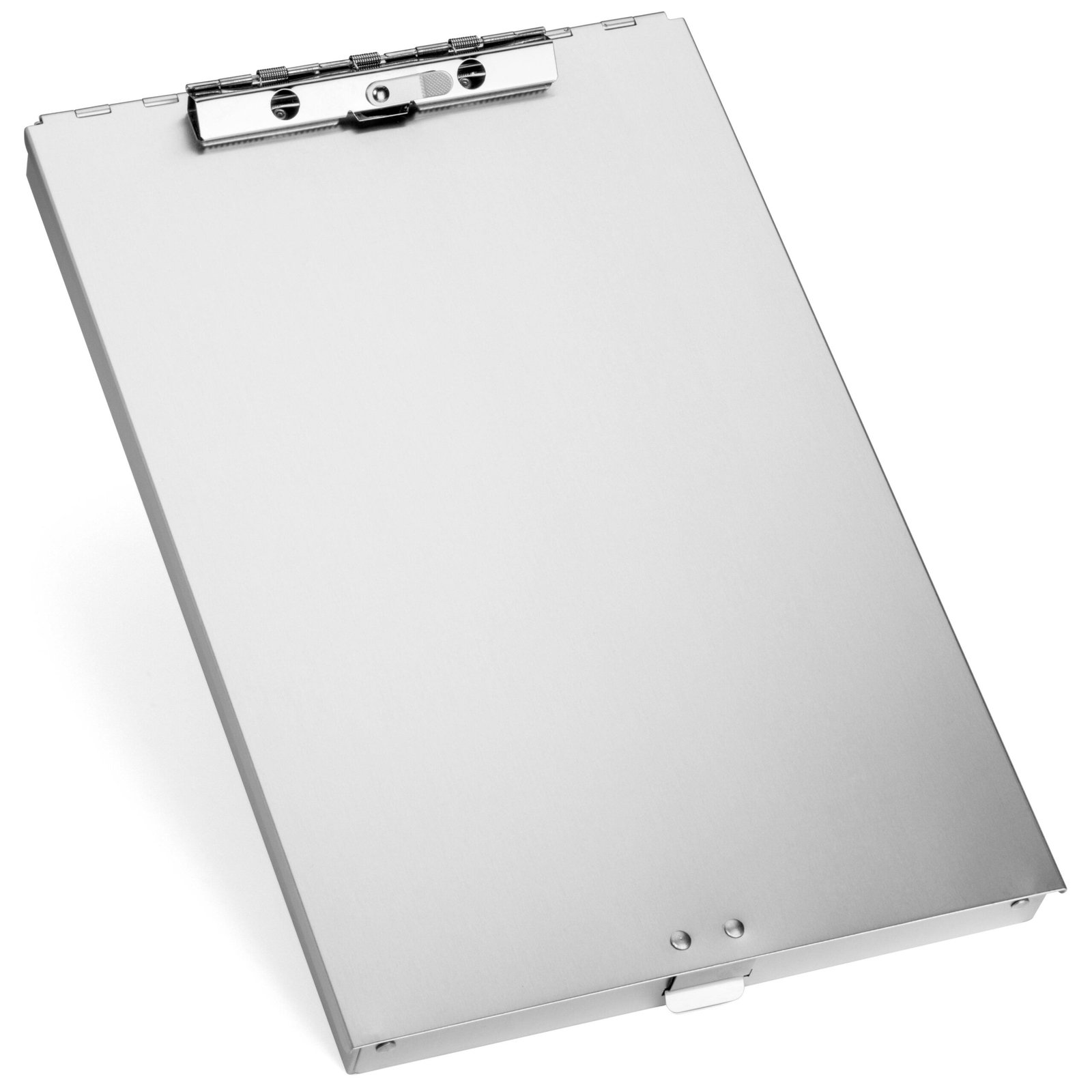 Aluminum Storage Clipboard, 1 Compartment, Small Clip