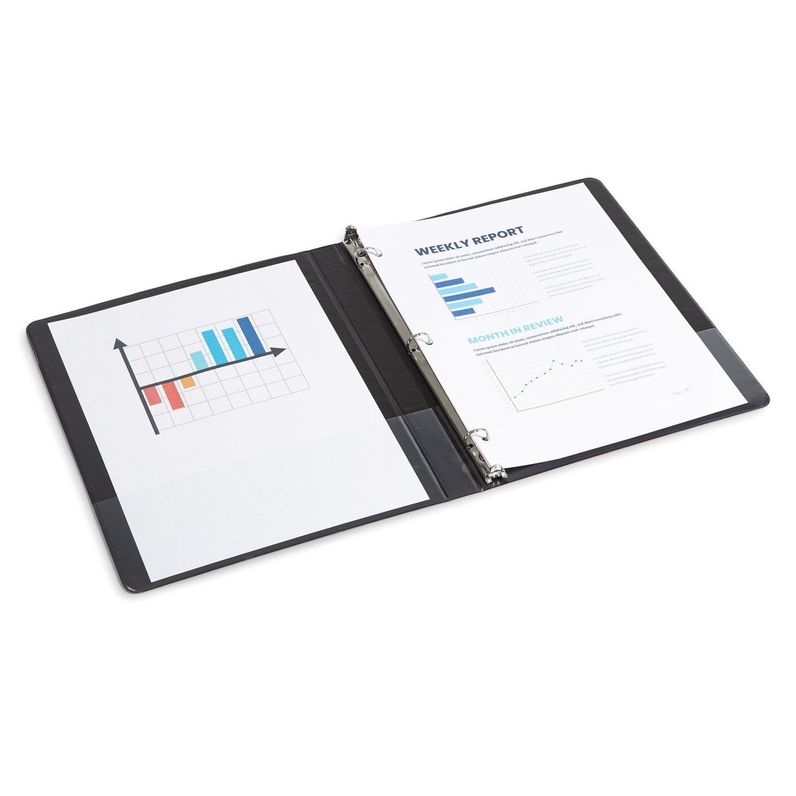 0.5" Economy Binder, O-Ring, Black, 10 Pack - Image 4