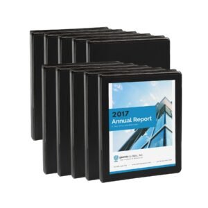 0.5" Economy Binder, O-Ring, Black, 10 Pack