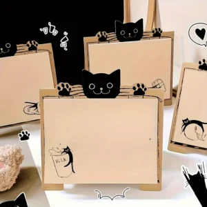 Chic Cat Themed Sticky Notes