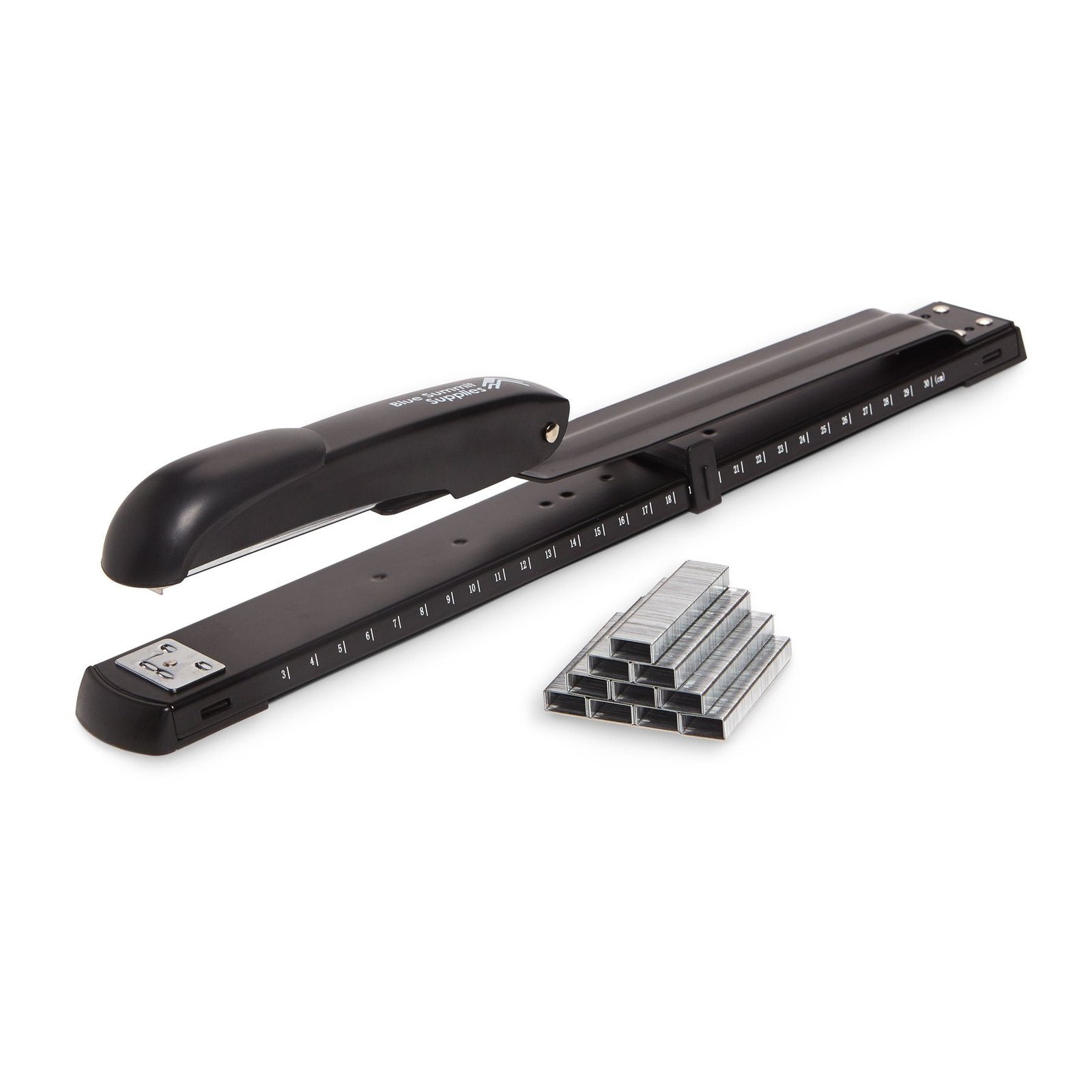Long-Reach Stapler, Standard 1/4" Staples, 20-Sheet Capacity
