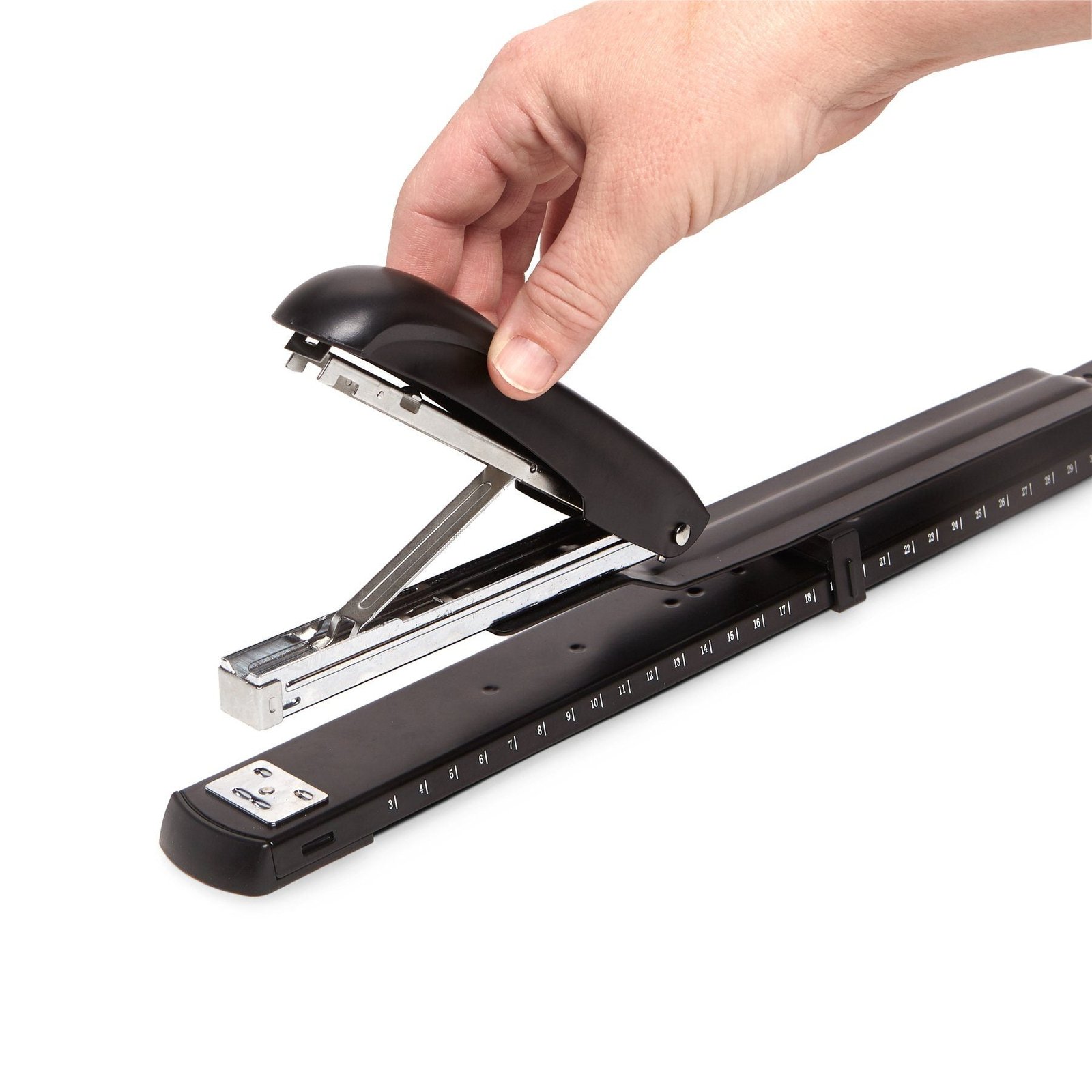 Long-Reach Stapler, Standard 1/4" Staples, 20-Sheet Capacity - Image 6