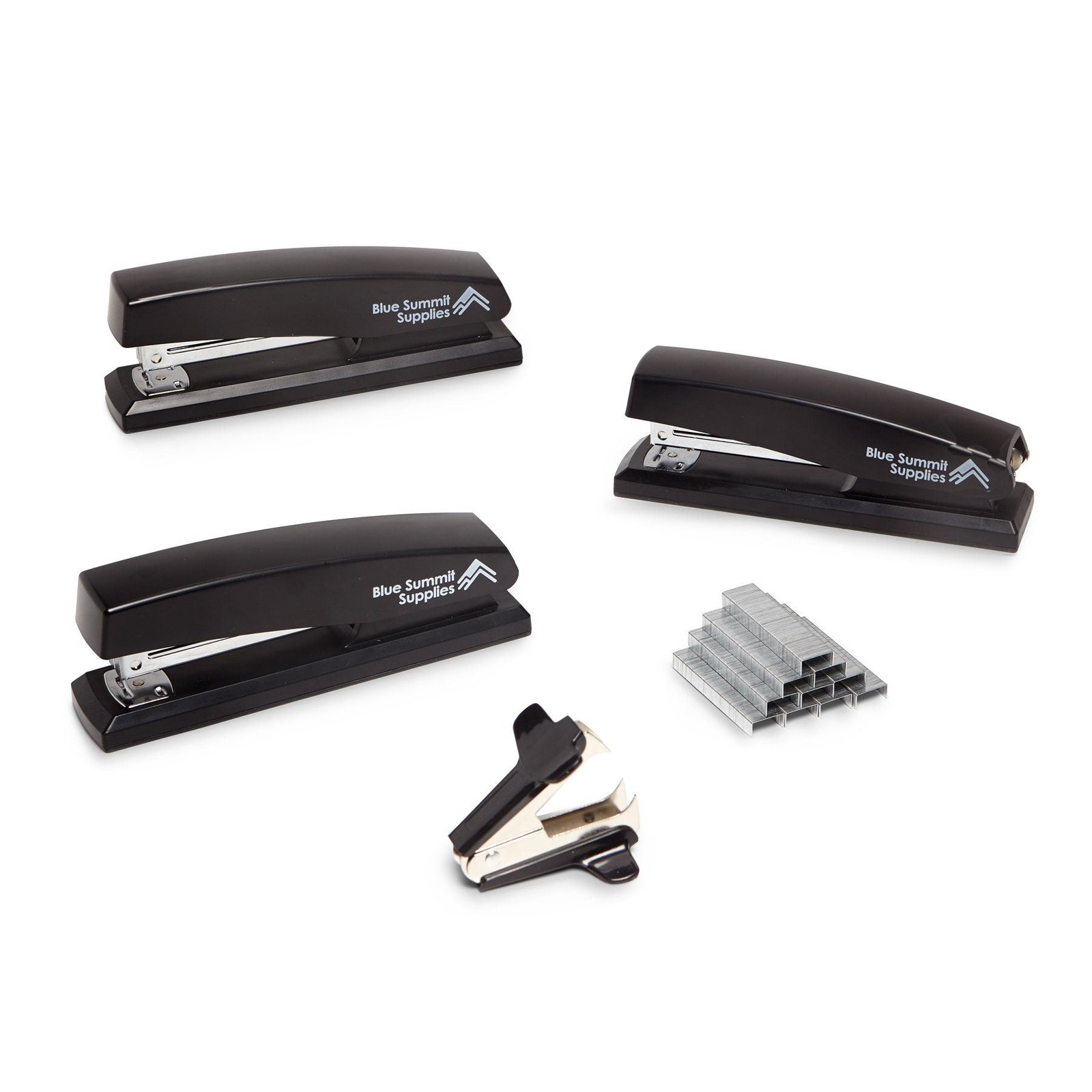 Standard Stapler Set with Standard 1/4" Staples and Stapler Remover, 15-Sheet Capacity, 3 Pack - Image 2