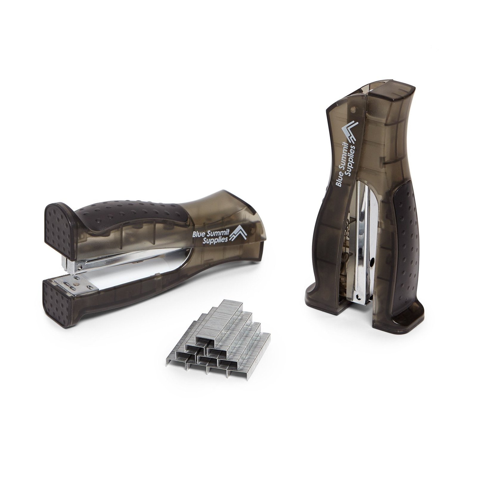 Standing Stapler Set with Standard 1/4" Staples, 20-Sheet Capacity, 2 Pack
