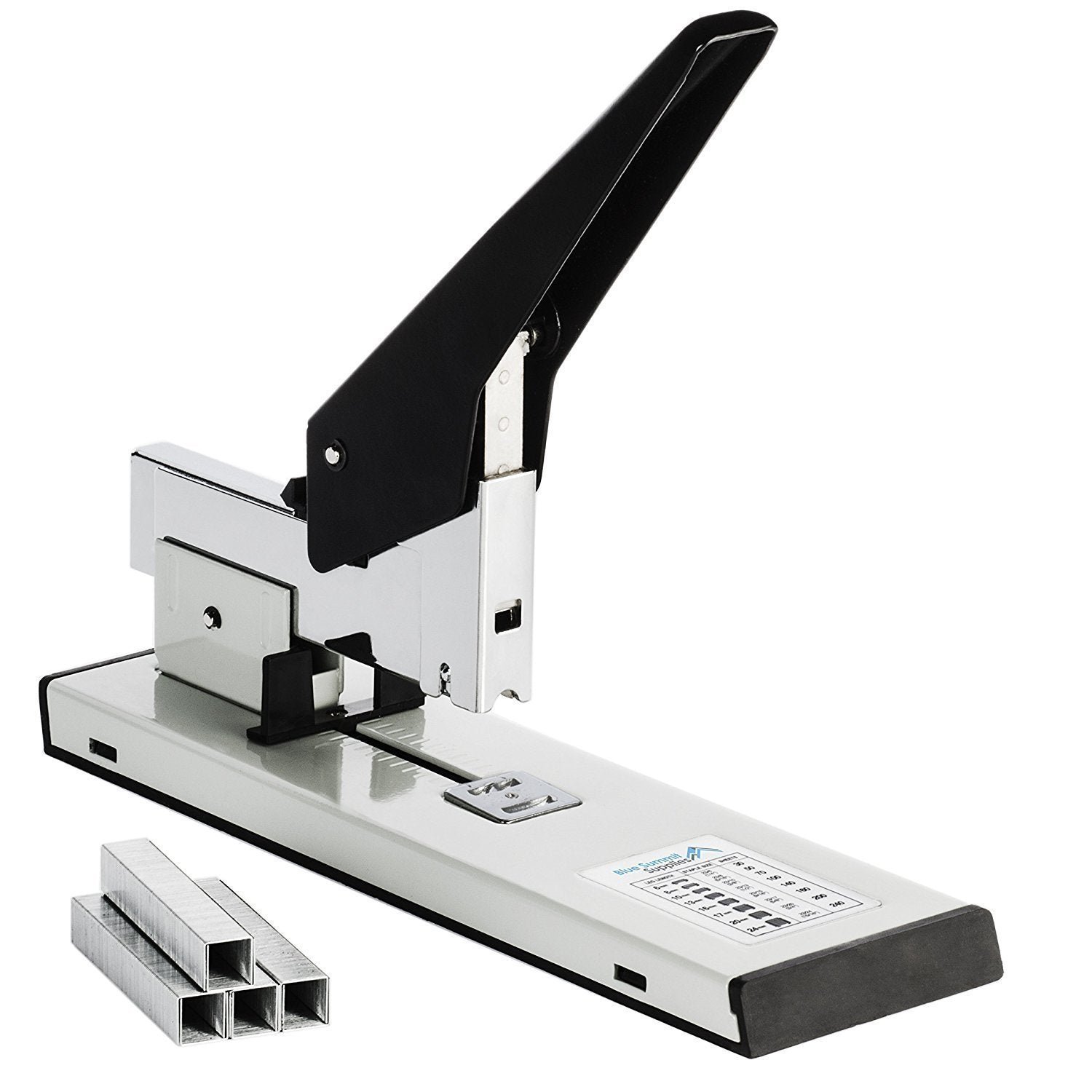 Heavy-Duty Stapler, Multiple Staple Sizes, Full Strip, 160-Sheet Capacity