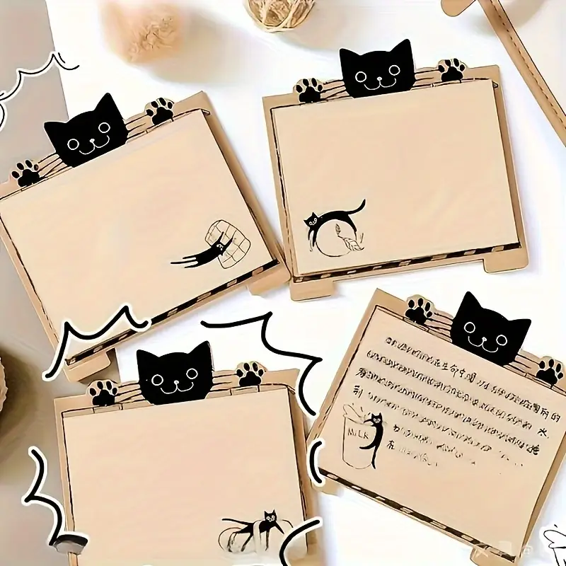 Chic Cat Themed Sticky Notes - Image 4