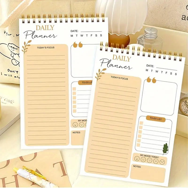 Spiral Daily Planner with Hourly Schedule - Image 2