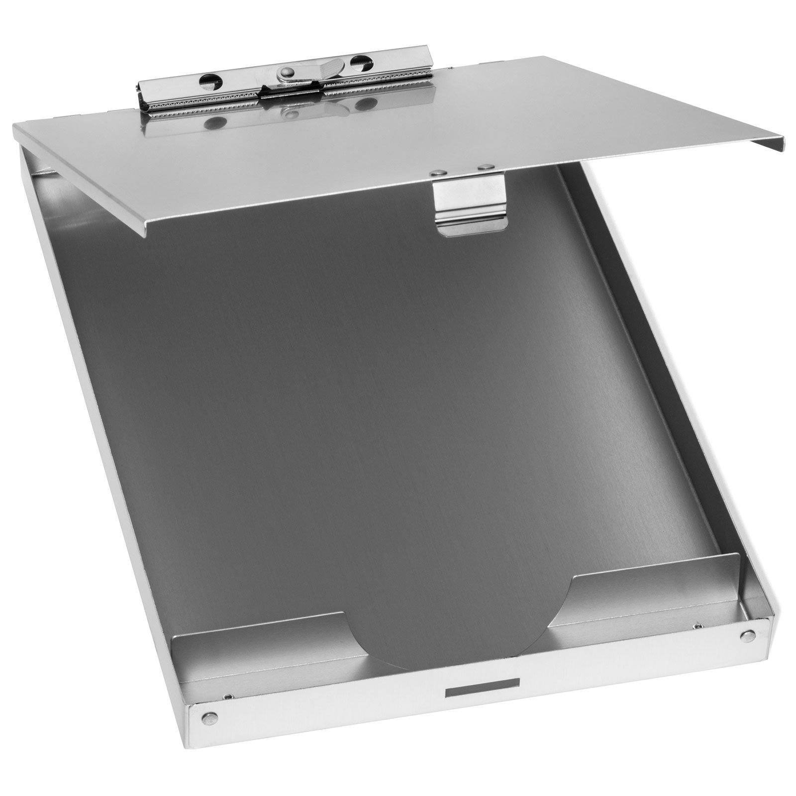 Aluminum Storage Clipboard, 1 Compartment, Small Clip - Image 3
