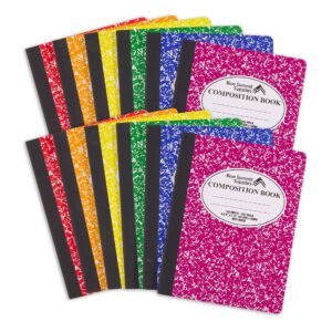 Wide Ruled Composition Notebooks, 100ct, Assorted Colors, 12 Pack