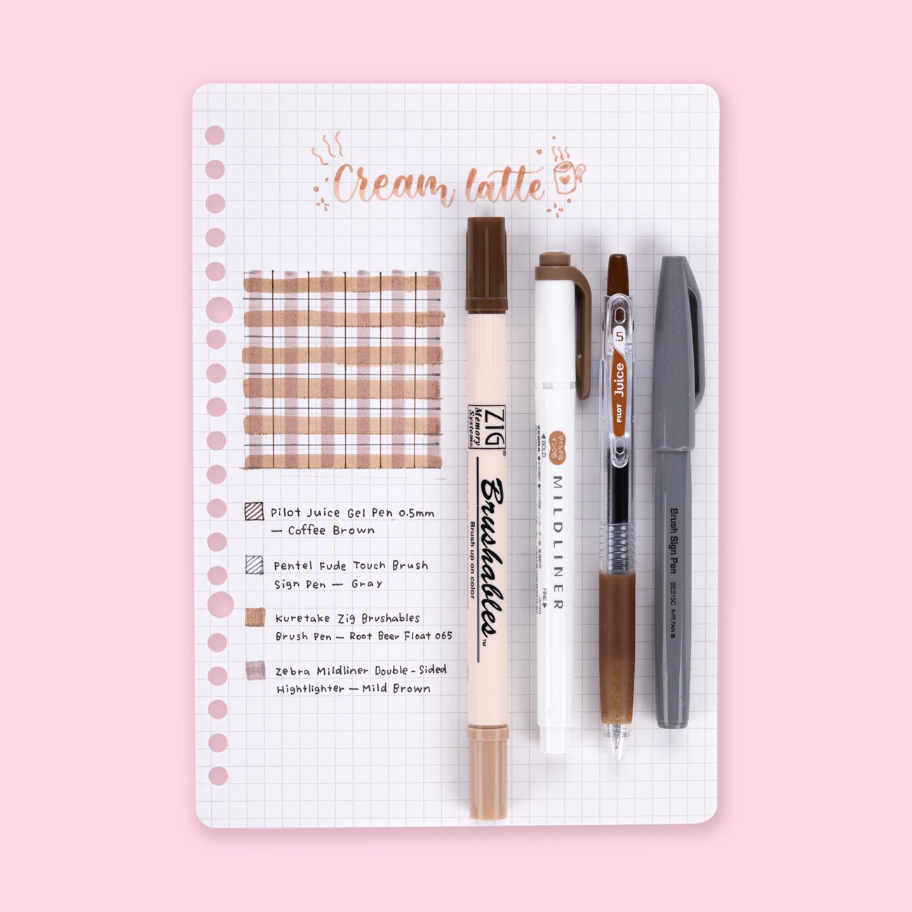 Color Scheme Pen Set - Cream Latte