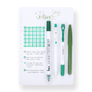 Color Scheme Pen Set - Olive