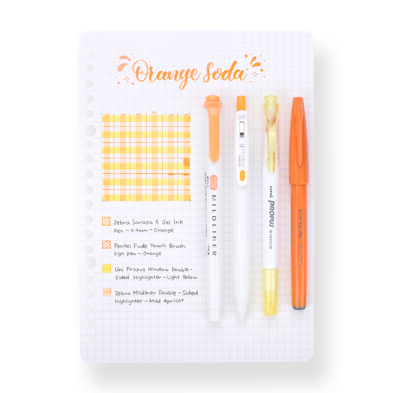 Color Scheme Pen Set - Orange Soda
