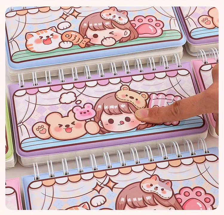 1pc Cute Animal And Character Mini Portable Planner - Image 3